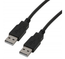 Кабель USB 2.0 A - A 1.8м, чёрный
