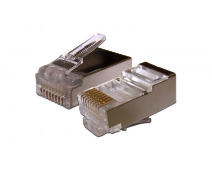 RJ-45 коннектор экранированный, 8P-8C кат.5