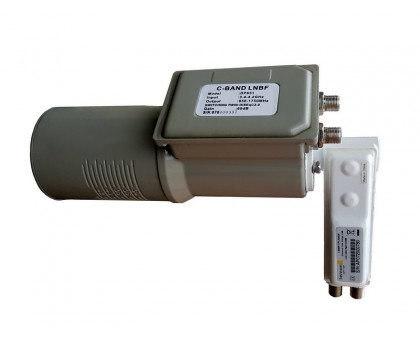 LNBF C+Ku single+twin, 3.4-4.2GHz 10.7-12.75GHz