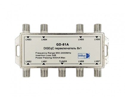 GD-81A DiSEqC, 8x1