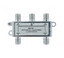 Делитель на 4 "GS01-04", спутник/эфир, 5-2400MHz