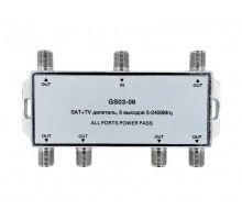 Делитель на 6 "GS03-06", спутник/эфир, 5-2400MHz