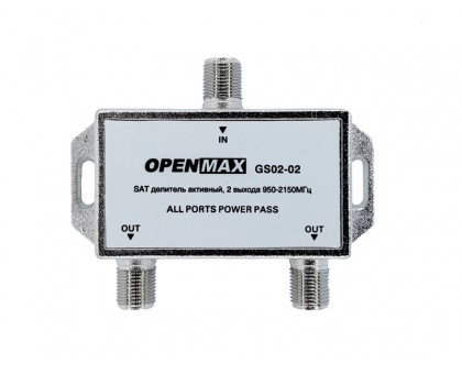 Активный делитель на 2 "GS02-02", спутник, встр. усилитель, 950-2150MHz