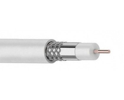Кабель RG-6 белый 1.02Cu/96x0.15AL зимний