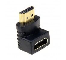 Переходник HDMI (папа) - HDMI (мама), угол 90°