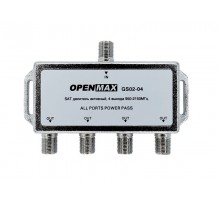 Активный делитель на 4 "GS02-04", спутник, встр. усилитель, 950-2150MHz