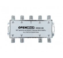Активный делитель на 8 "GS02-08", спутник, встр. усилитель, 950-2150MHz