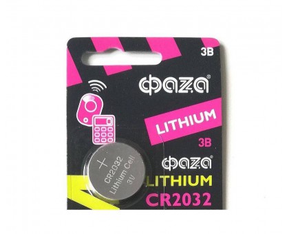 Батарейка CR2032, 3В