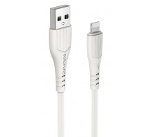 Кабель USB - iOS Lighting 1м белый, 2.4A, BX37