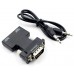 Конвертер HDMI2VGA, HDMI (мама) - VGA (папа) + Audio 3.5мм