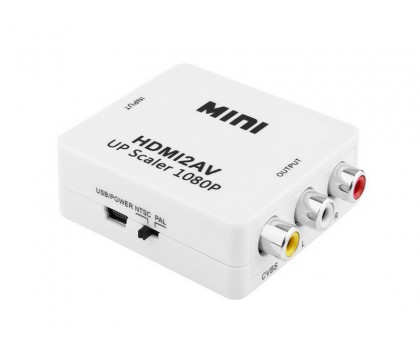 Конвертер HDMI2AV, HDMI (мама) - AV (RCA-мама)