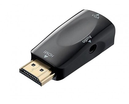 Конвертер HDMI2VGA, HDMI (папа) - VGA (мама) + Audio 3.5мм, OT-AVW20