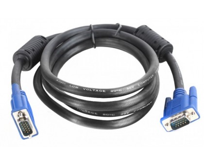 Кабель VGA (штекер) - VGA (штекер) 3м, чёрный
