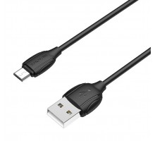 Кабель USB - microUSB 1м чёрный, 2.4A, BX19