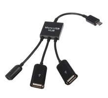 Концентратор microUSB (HUB) Орбита HB-105 на 2