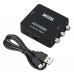 Конвертер AV2HDMI, AV (RCA-мама) - HDMI (мама)