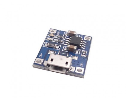 Модуль DC-DC повыш., Li-ion + MicroUSB 4.5-8в / 4.3-27в