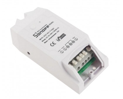 Wi-Fi реле Sonoff Dual, два канала 220В 15А