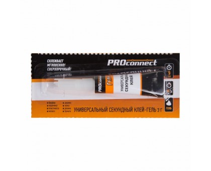 Супер-клей гель, универсальный, PROconnect 3гр