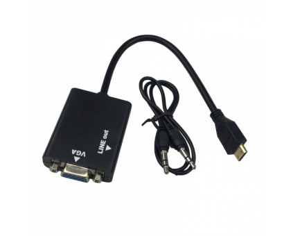 Конвертер HDMI (папа) - VGA (мама), OT-AVW21