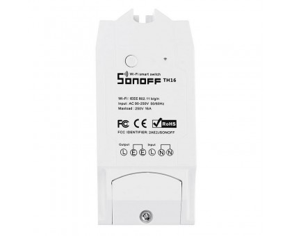 Wi-Fi реле Sonoff TH16, один канал 220В 15А