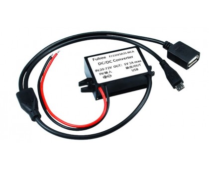 Модуль DC-DC пониж., 10-72в / USB + microUSB 5в 3А
