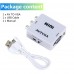Конвертер AV2VGA, AV (RCA-мама) - VGA (мама) + Audio 3.5мм