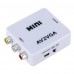 Конвертер AV2VGA, AV (RCA-мама) - VGA (мама) + Audio 3.5мм