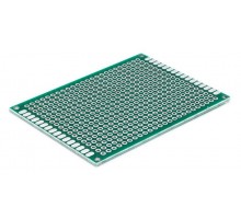 Макетная плата, двухсторонний стеклотекстолит 5x7см