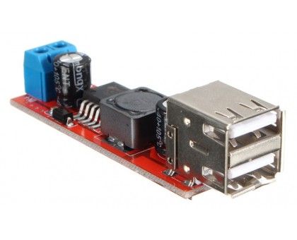 Модуль DC-DC пониж., 9-40в / 2xUSB 5в 3А