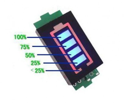 Индикатор заряда Li-ion батареи 2S 7.4В