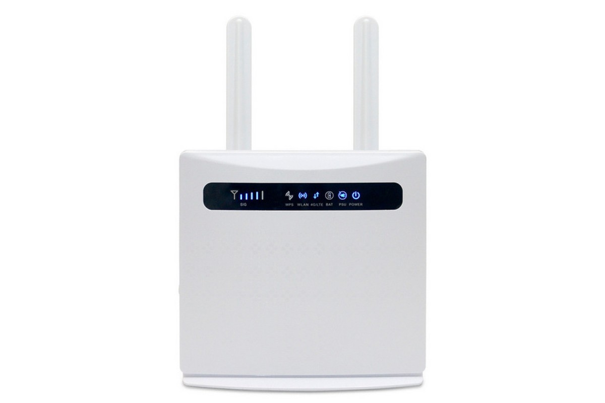 Роутер4GGMZLTP21,cat.4,2xSMA,4xLAN100Mbit/s,Wi-Fi2.4GHz,аккумулятор