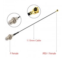 F-female - u.FL/IPEX1-F, пигтейл