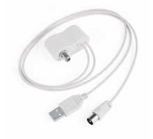 Инжектор питания USB под F-коннектор белый