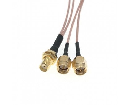 SMA-female - 2 SMA-male, пигтейл