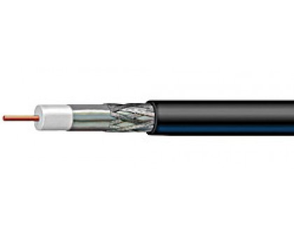 Кабель RG-11 чёрный 1.63CCS/64x0.12AL/PVC