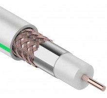 Кабель RG-6 SAT-703B белый 0.9Cu/64% 0.12CCA омеднённая оплётка