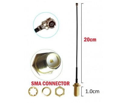 SMA-female - u.FL/IPEX1-F 20см, пигтейл