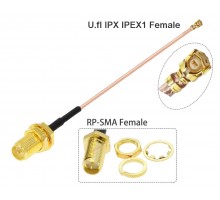 RP-SMA-female - u.FL/IPEX1-F 15см, пигтейл