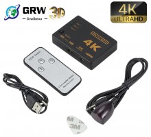 Переключатель HDMI, 3 входа - 1 выход с пультом