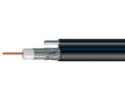 RG-11 чёрный 1.63CCS/64x0.12AL/PE с подвесом 1.83мм
