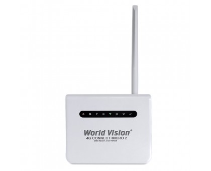 Роутер 4G World Vision Micro 2, cat.4, 2xRP-SMA, 1xLAN 100Mbit/s, Wi-Fi 2.4GHz
