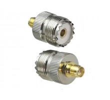 UHF-female - SMA-female, переходник