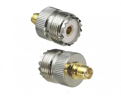 UHF-female - SMA-female, переходник