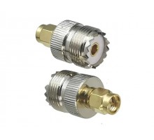 UHF-female - SMA-male, переходник