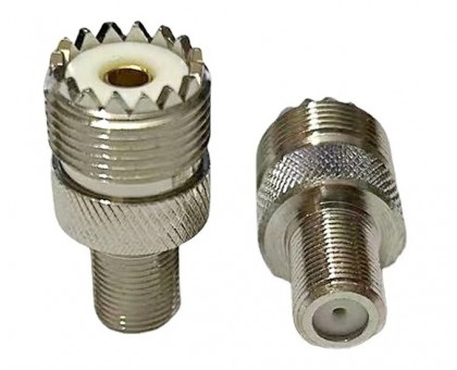 UHF-female - F-female, переходник