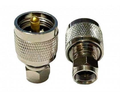 UHF-male - F-male, переходник