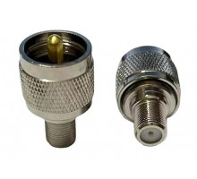 UHF-male - F-female, переходник