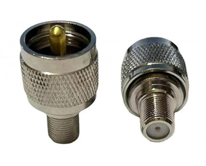 UHF-male - F-female, переходник