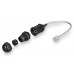 Гермоввод сетевой RJ45 (8P8C) с кабелем 25 см